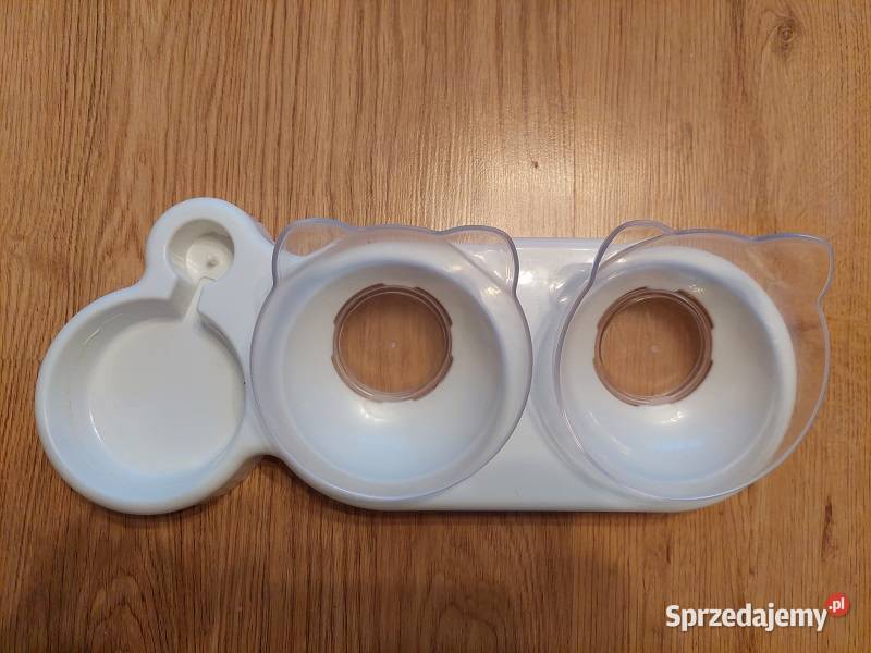 Zestaw potrójnych misek zwierząt Warszawa sprzedam