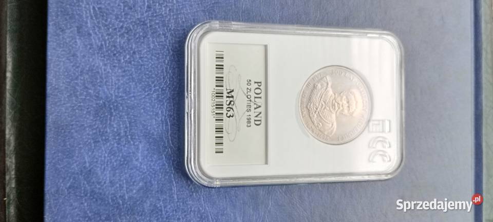 Stare monety 50 złotych 1983 Sobieski grading podkarpackie Lesko