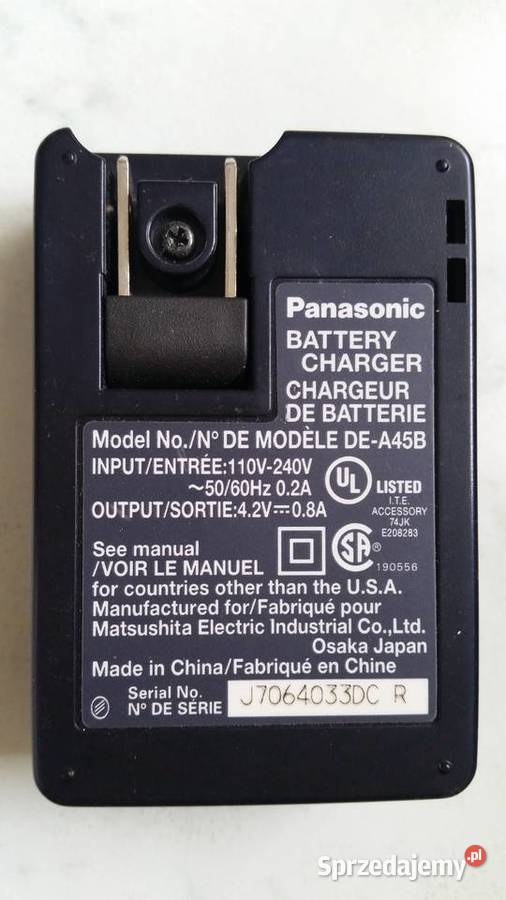 Panasonic LUMIX DMCTZ3 Ładowarka Panasonic Aparaty