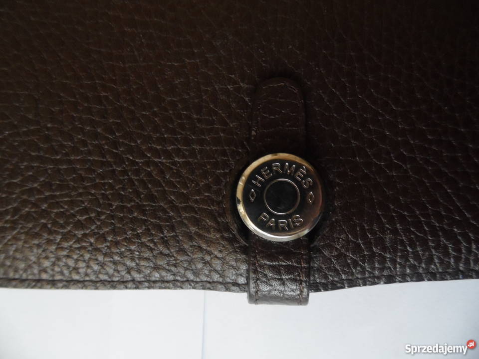 HERMES PARIS portfel etui na tablet mała torebka brązowy/beżowy Gdynia