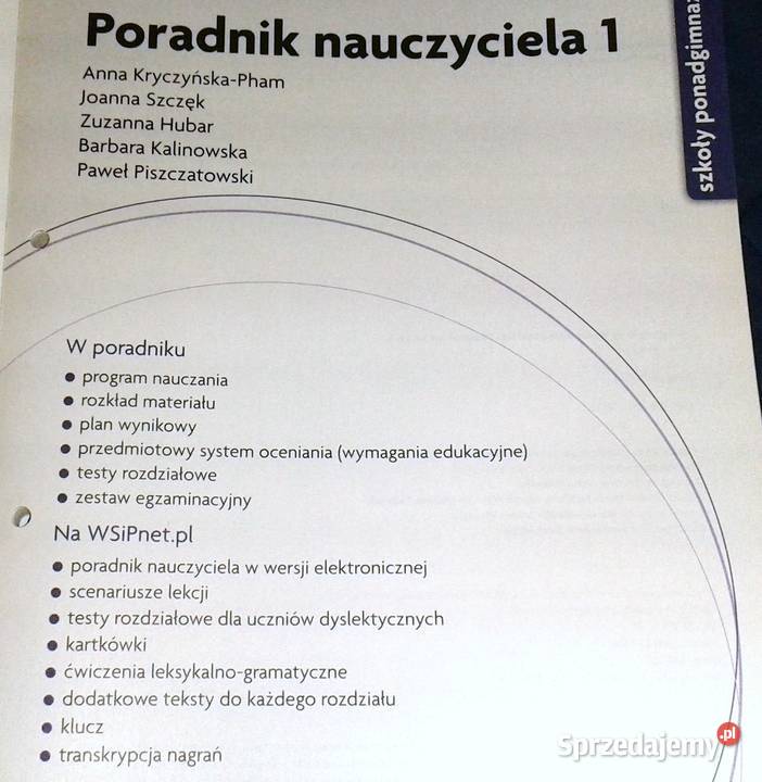 Fokus 1 Poradnik nauczyciela 1 A KryczyńskaPham Chełm