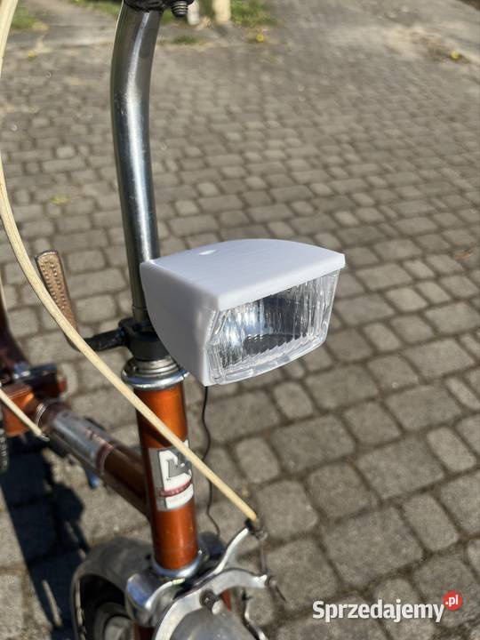 Przednia Lampka rowerowa starego do skladaków Pruszków