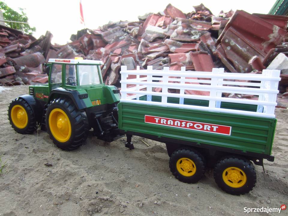 traktor zdalnie sterowany z przyczepą ogromny Szczecin sprzedam