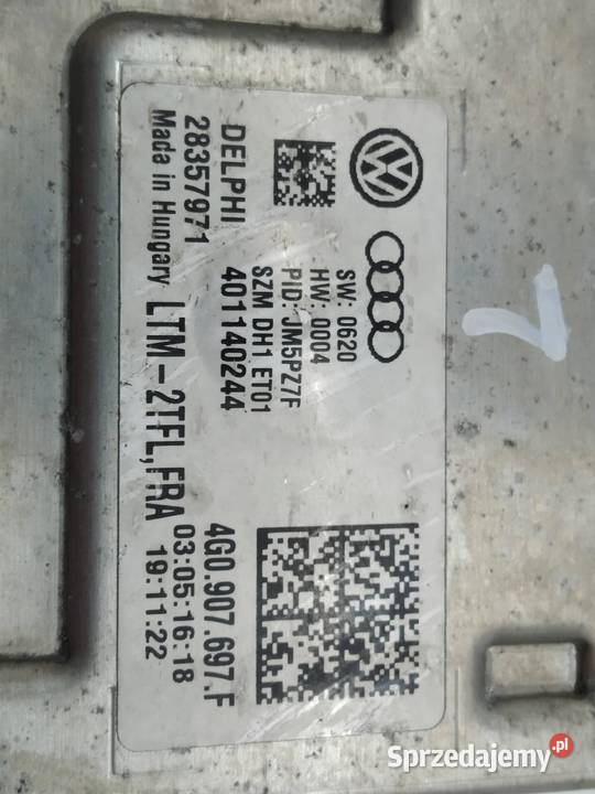 PRZETWORNICA XENON MODUŁ LED 4G0907697F VW