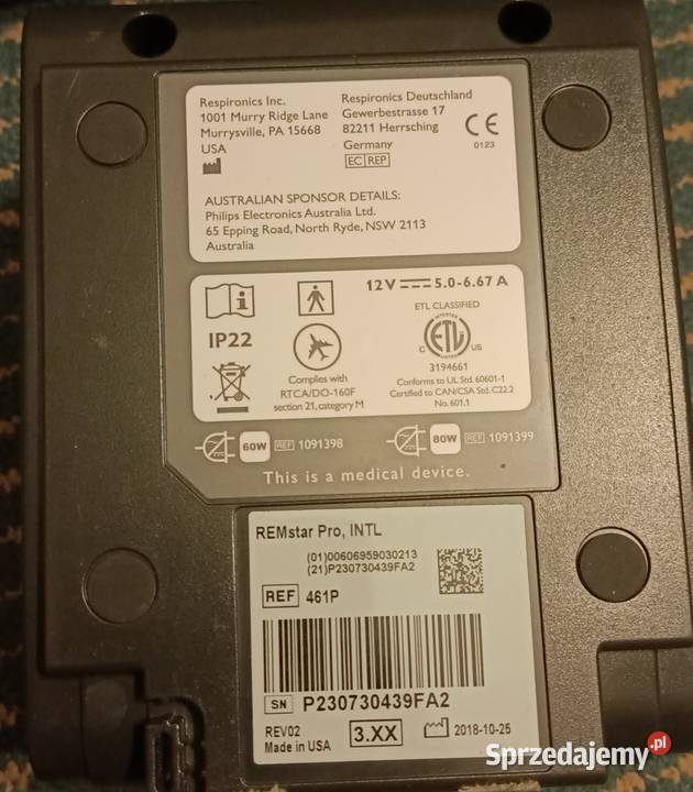 Aparat do bezdechu sennego Philips REMaster Słupsk