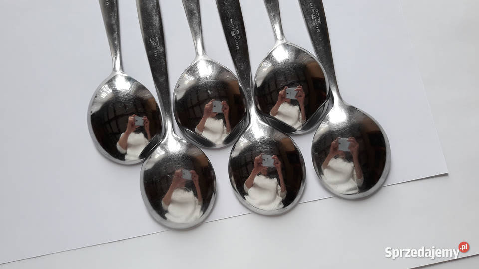 Łyżki do bulionu WKLĘSŁY Gerlach sztućce PRL
