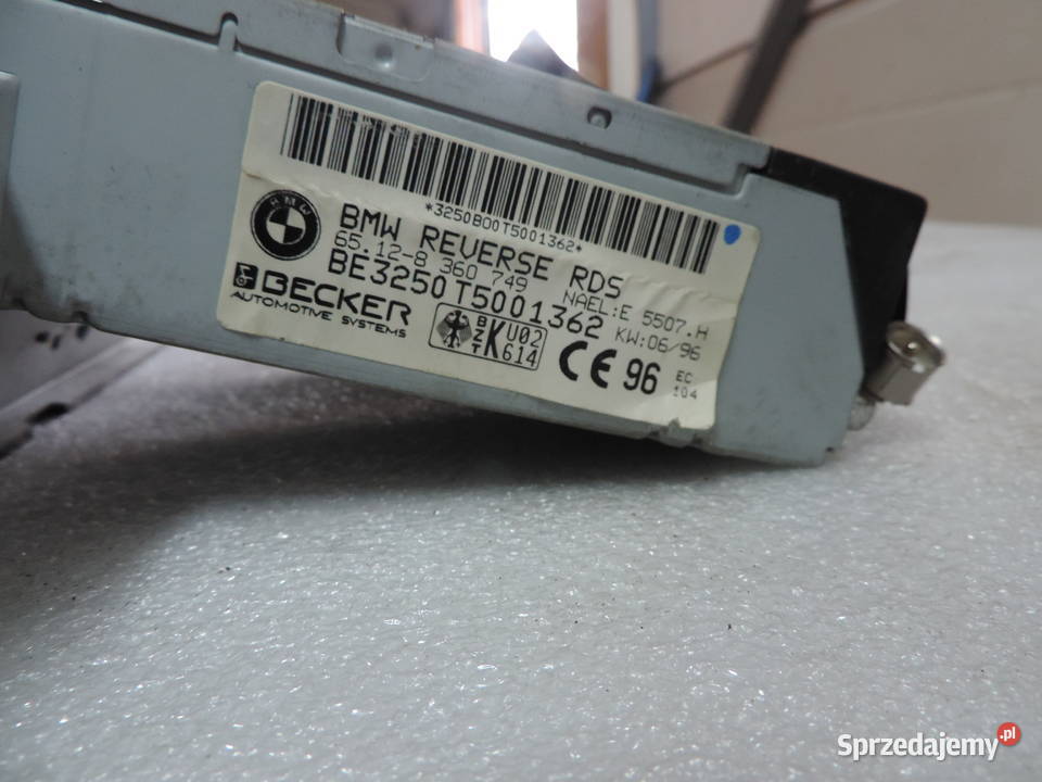 RADIO BMW E39 BE3250 Części samochodowe Nowy Sącz