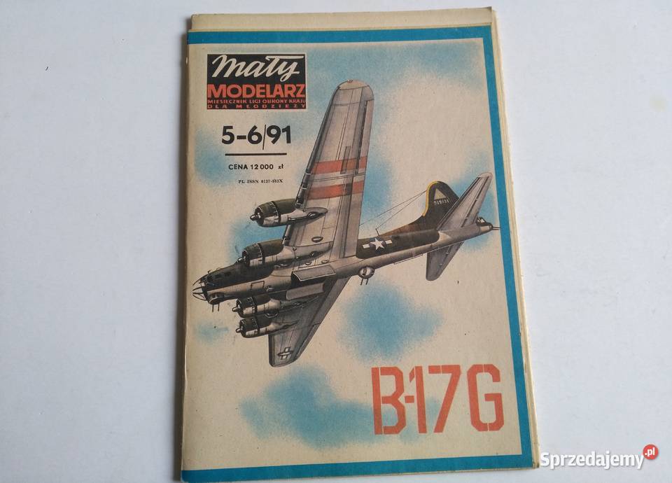 Mały Modelarz 561991 Samolot bombowy Boeing17G Dąbrowa Górnicza
