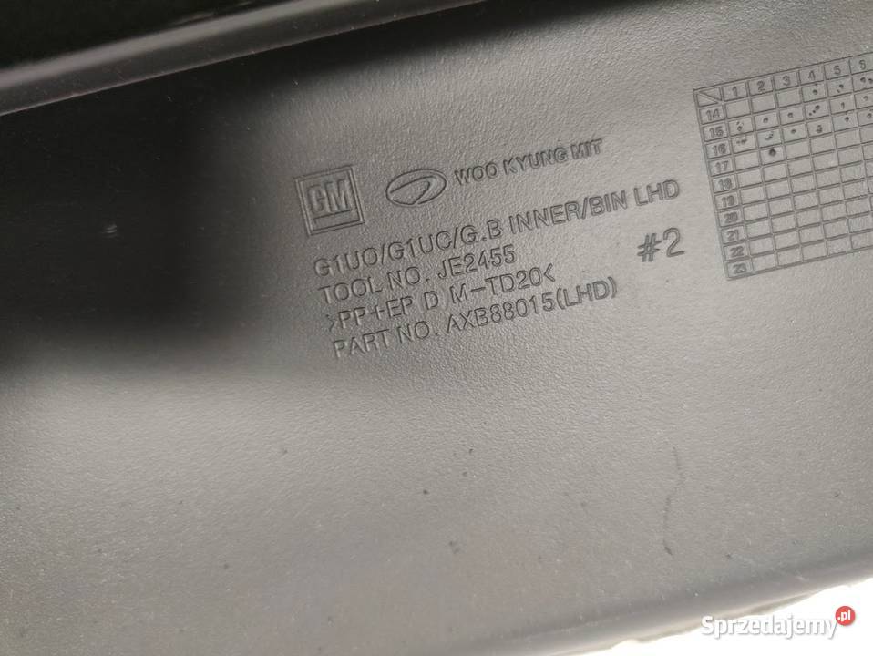 Schowek Konsoli Pasażera Opel Mokka X AXB88015 Deski rozdzielcze, konsole wielkopolskie Pleszew sprzedam