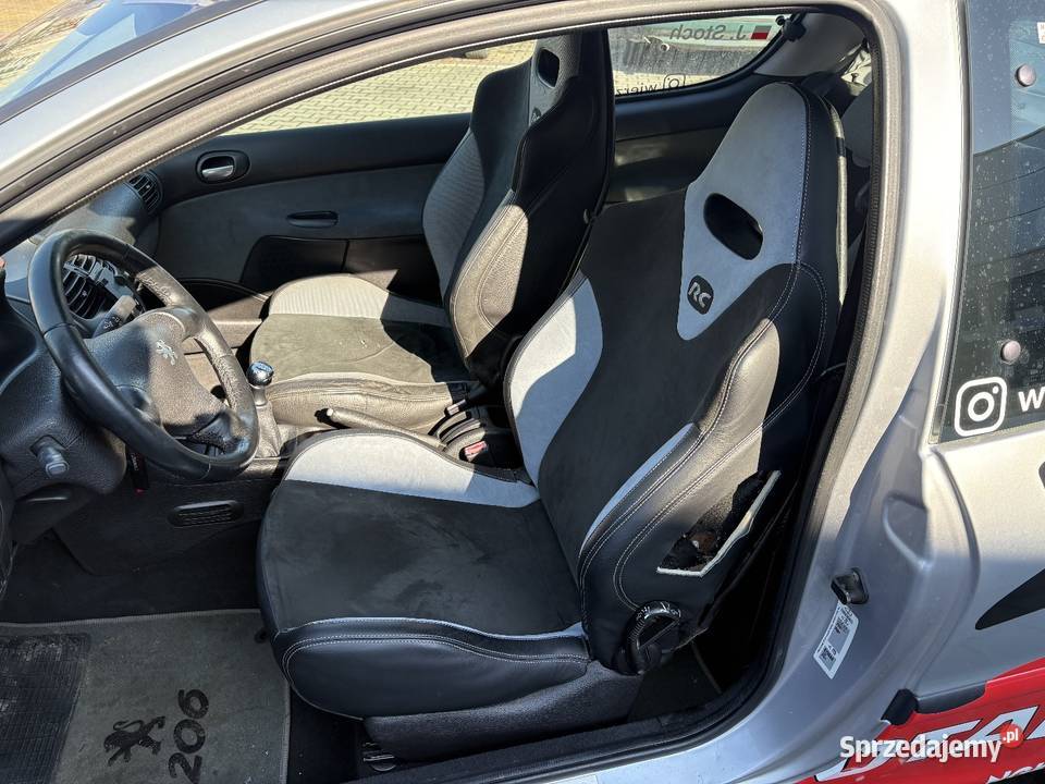 Peugeot 206 20B 140 przebieg 113 styl WRC 2000cm3 Zamość