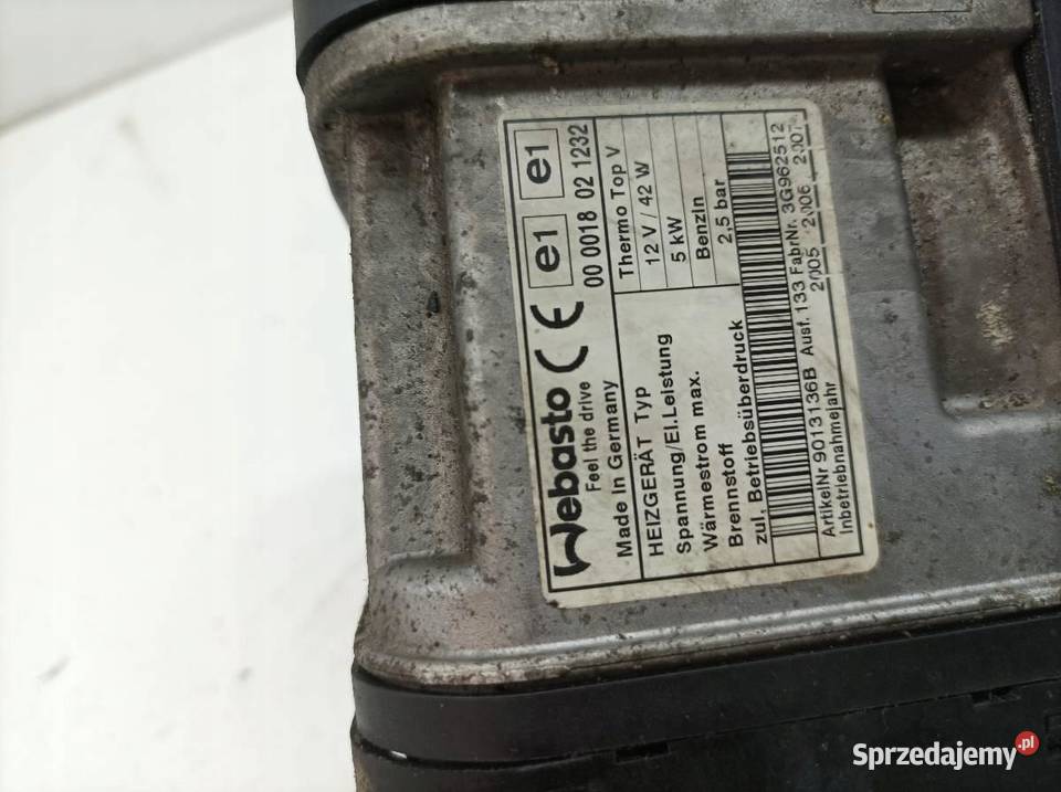 OGRZEWANIE POSTOJOWE 4F0265081K Audi A6 III osobowe