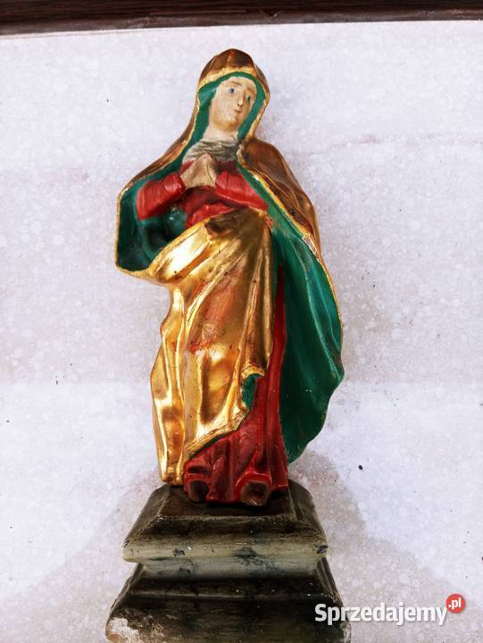 Piękna Figura Matka Boska Drewno 19 w Nowa Sól