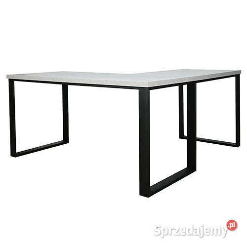 Biurko narożne lewe LOFT Beton Jasny 160 lubelskie Biłgoraj