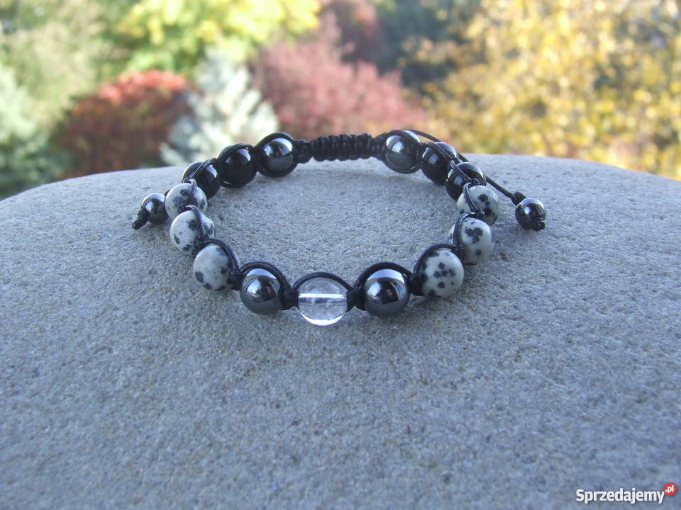 Bransoletka z jaspisuz onyksujaspis dalmatyński podkarpackie Stalowa Wola