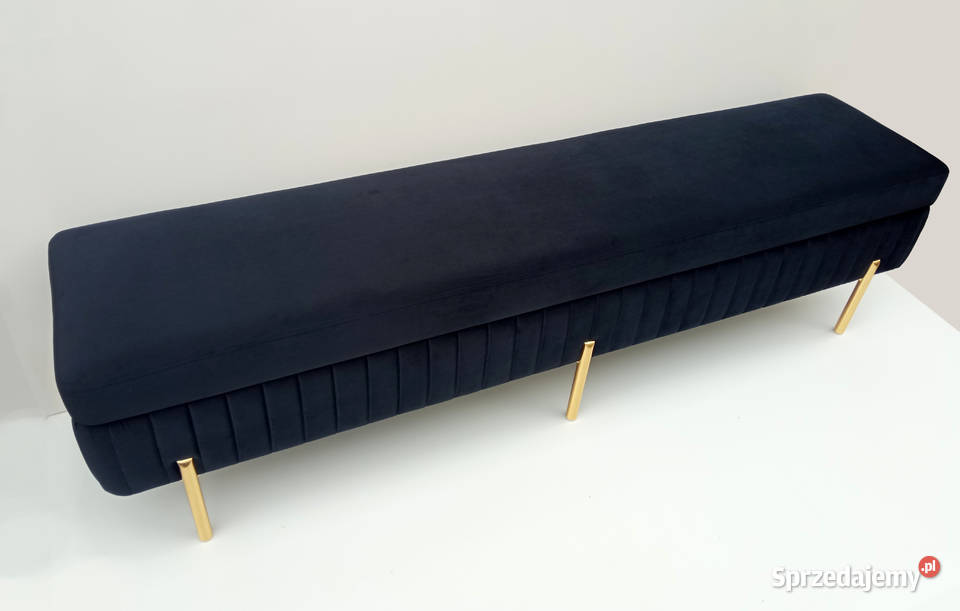Ławka pufa tapicerowana ze schowkiem KLARA 47cm Poznań