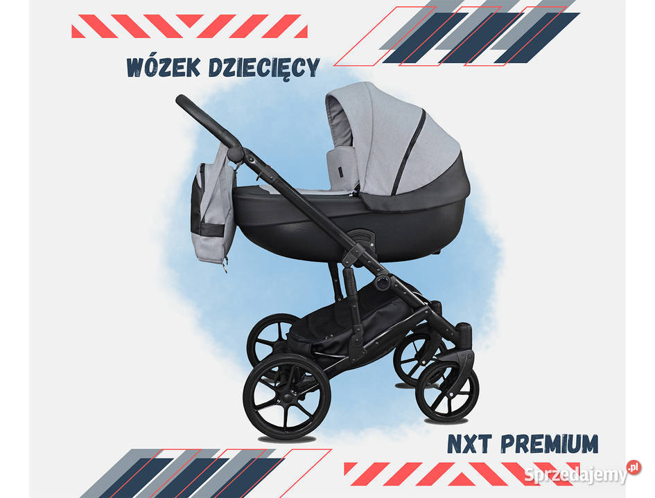 Wózek Dziecięcy NXT zestaw 3w1 Fotelik Głębokie łódzkie Łódź