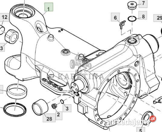 John Deere 8360R Obudowa Prawa Pochwa Przedniej Jastrzębniki sprzedam