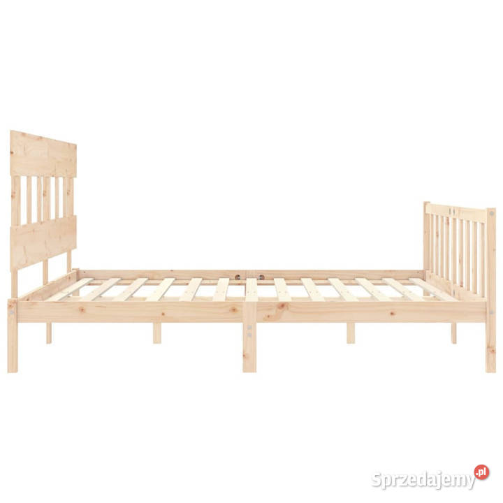 Rama łóżka bez materaca lite drewno sosnowe 81cm