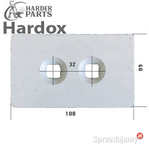 Ostrze 1 HARDOX reekes2 części do separatora nieuszkodzony Części zamienne Maszyny rolnicze Suwałki