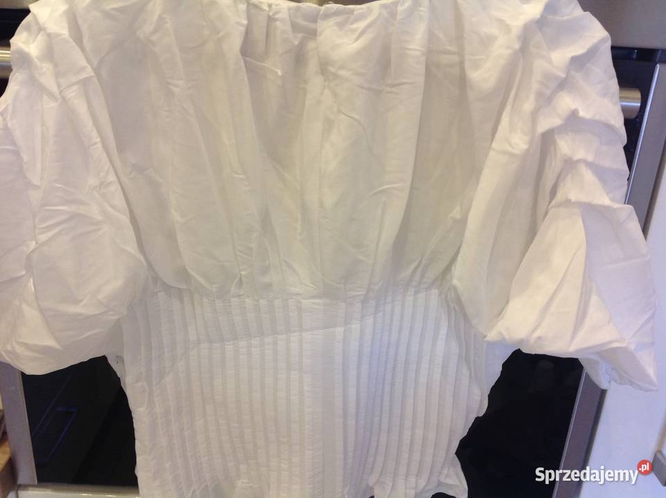 Crop Top Bluzka Biała damska NAKD r SM nowy Nowa Sól
