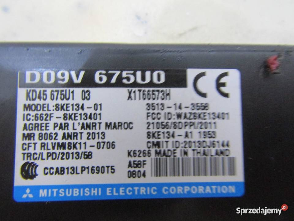 MODUŁ ZAMKA CENTRALNEGO KEYLESS MAZDA 3 BM BN sprzedam
