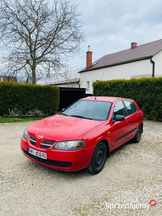 Nissan almera n16 czerwony Pławo