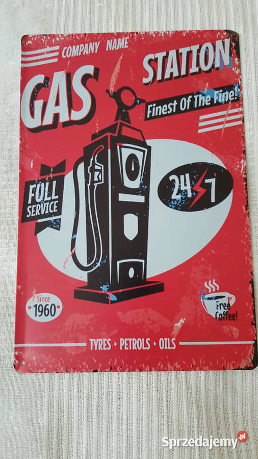 METALOWA TABLICZKA SZYLD RETRO CLASSIC DO GARAŻU Poznań sprzedam