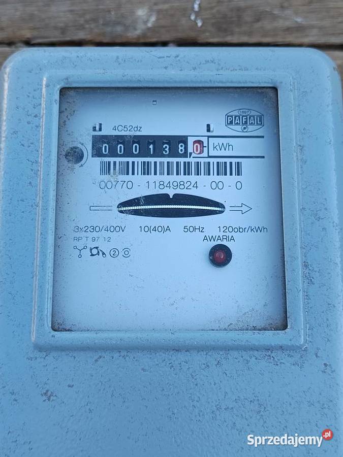 Licznik energii elektrycznej PAFAL 4C52dz Pozostałe Radomsko