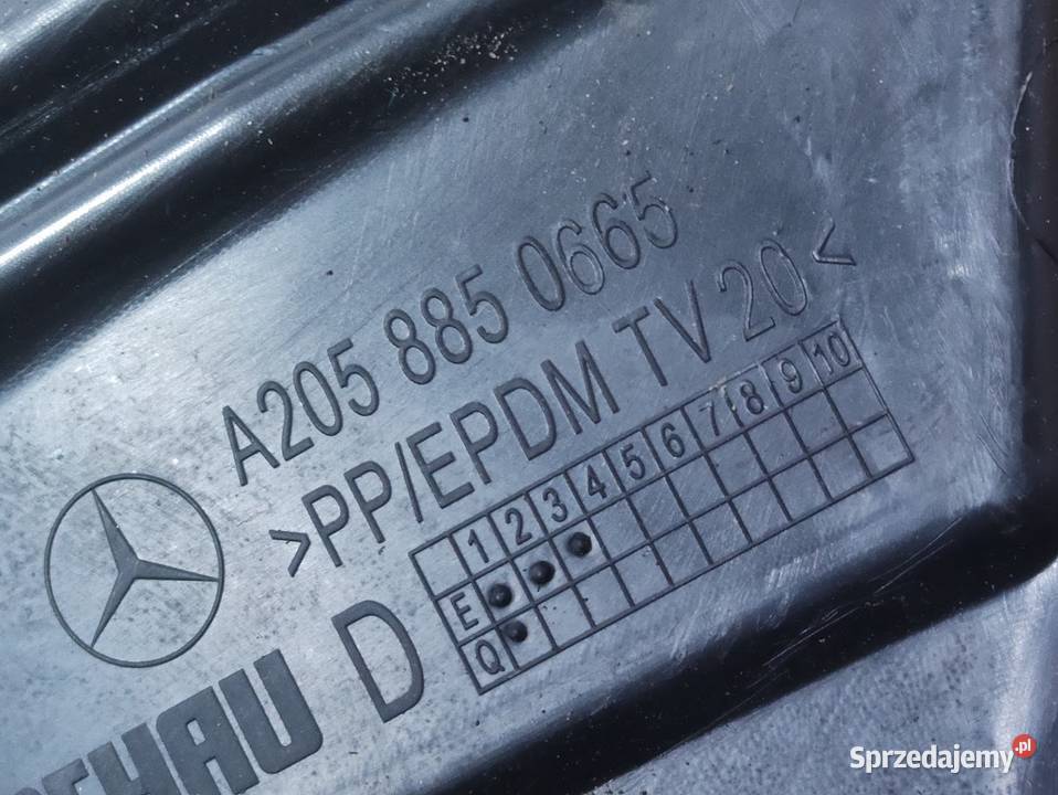 Ślizg Mocowanie Zderzaka Lewy Przód Mercedes Części montażowe