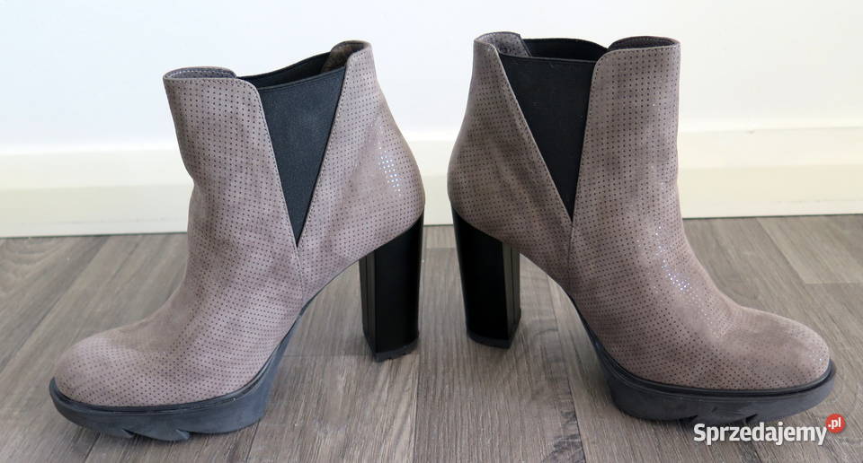 Nowe Piękne skórzane botki Bosccolo r 40 Komorniki
