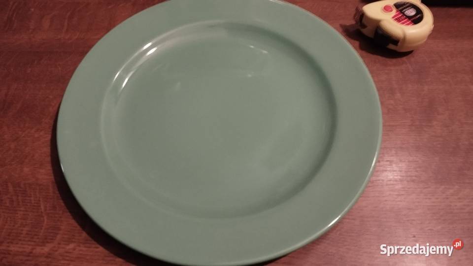 talerz płaski duży zielony Poznań sprzedam