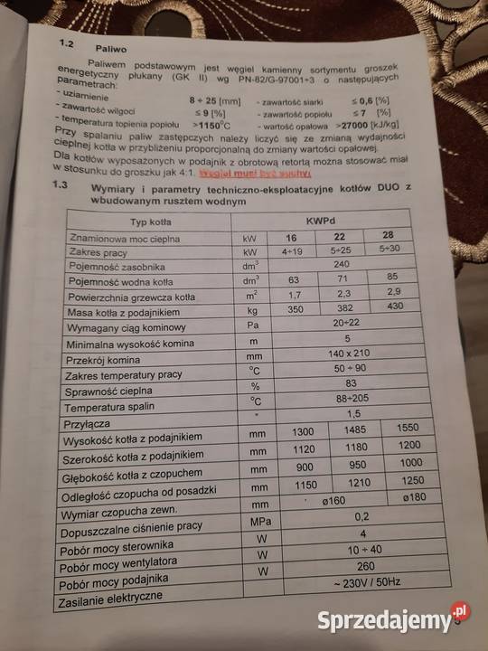 Piec na ekogroszek Galmet sprawny na części 22 opolskie Gracze