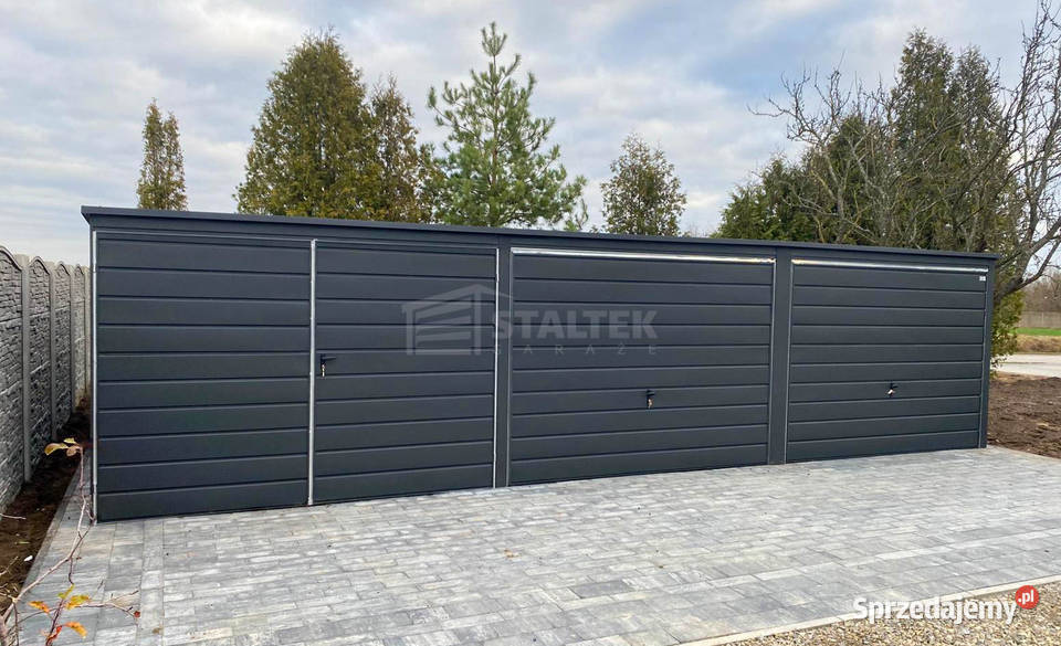 Garaz blaszany 94X5m 2xbrama uchylna brama Sprzedaż Kraśnik