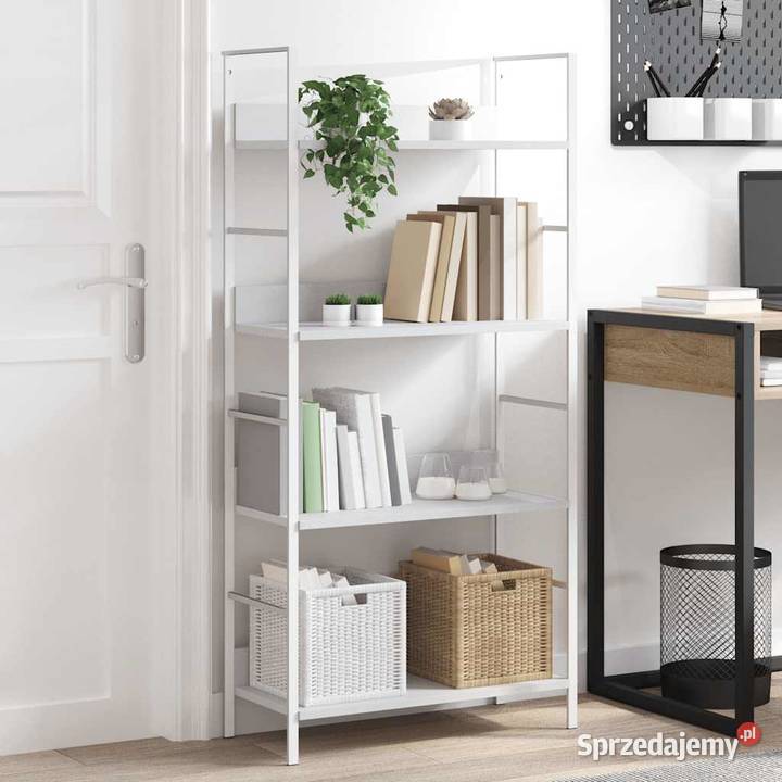 vidaXL Regał z 4 półkami biały 60x276x1245