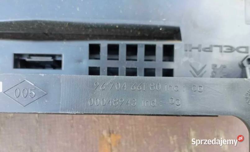 Panel klimatyzacji radia CITROEN C4 II B7 DS4 osobowe Chrząstów