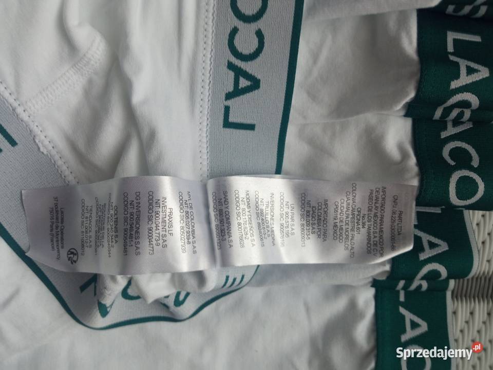 Bokserki męskie Lacoste białe 6 patrz fotki i Bydgoszcz