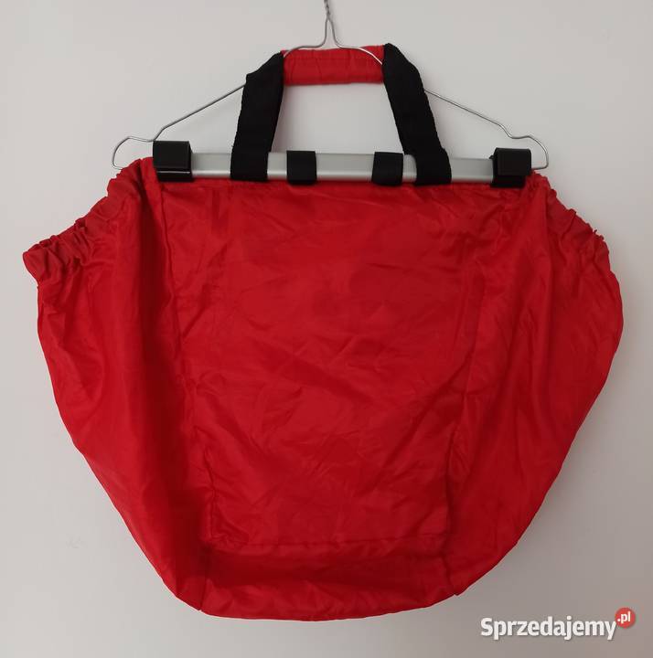 Duża czerwona torba na zakupy 44 x 65 x39 65cm Radzyń Podlaski