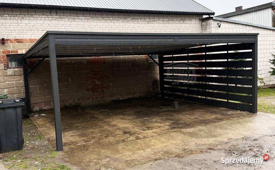 Carport wiata samochodowa 6x5 m dodatkowa Jarocin