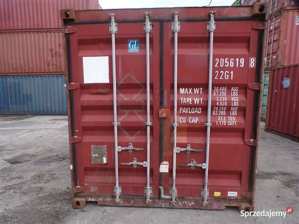 Kontener morski 20DV 6 metrowy Magazynowanie sprzedam