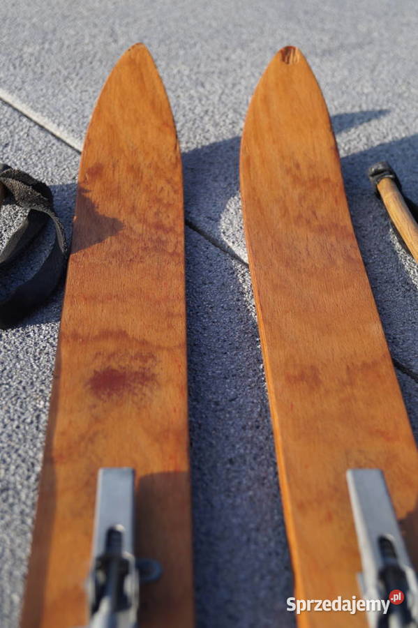 Stare narty dziecięce 100 kijki w komplecie podkarpackie