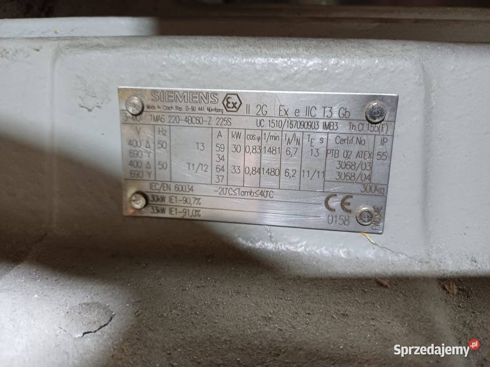 Silnik 30 kw Siemens Ex Krzyszkowice