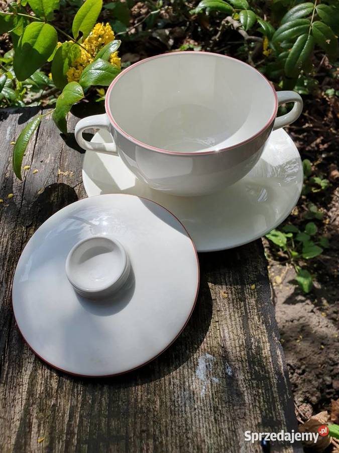 Royal Copenhagen bulionówka z pokrywką Myszków