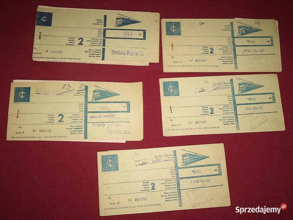 PKP bilet kartonikowy Lwów rozkład jazdy Piekary Śląskie