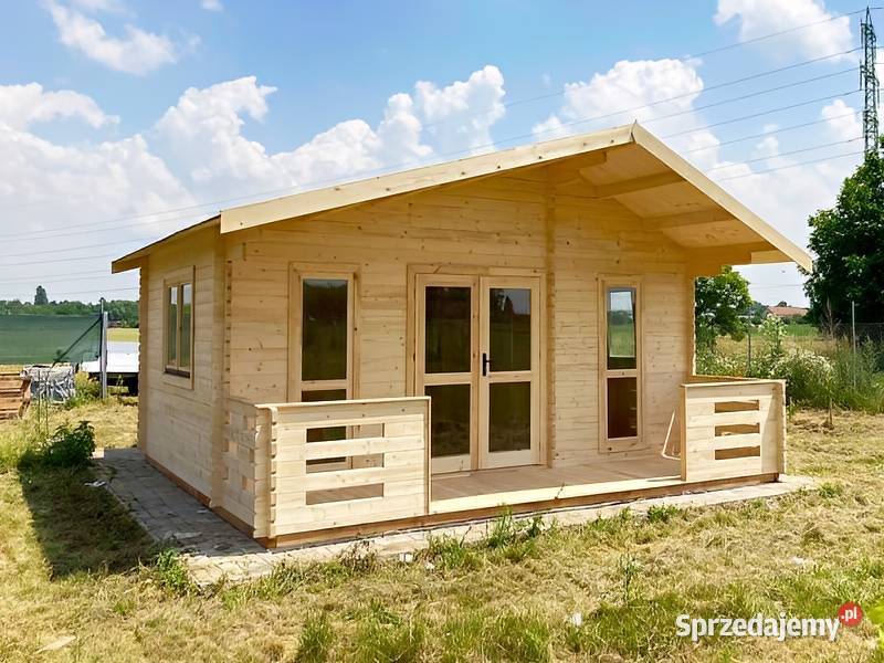 Domek drewniany letniskowy Weekend 6x6 z tarasem śląskie Parzymiechy