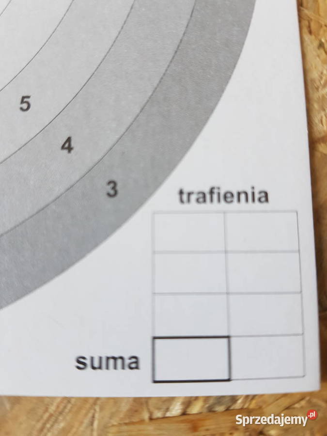 Tarcza strzelecka uniwersalna 140 x 140 mm 100 wielkopolskie Głogowa sprzedam