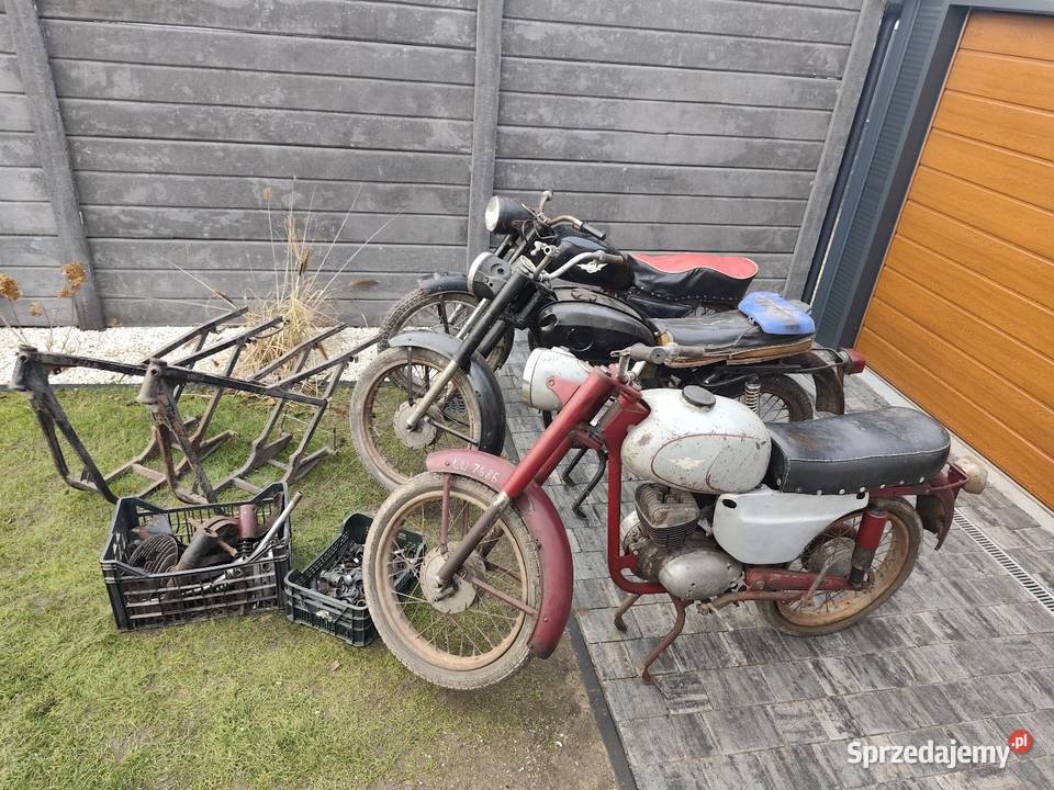 Zestaw 3 wsk B3 b1 garbuska rama shl