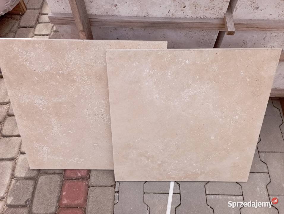 Płytki marmurowe TRAWERTYN 60x60x15 mat podkarpackie Przemyśl