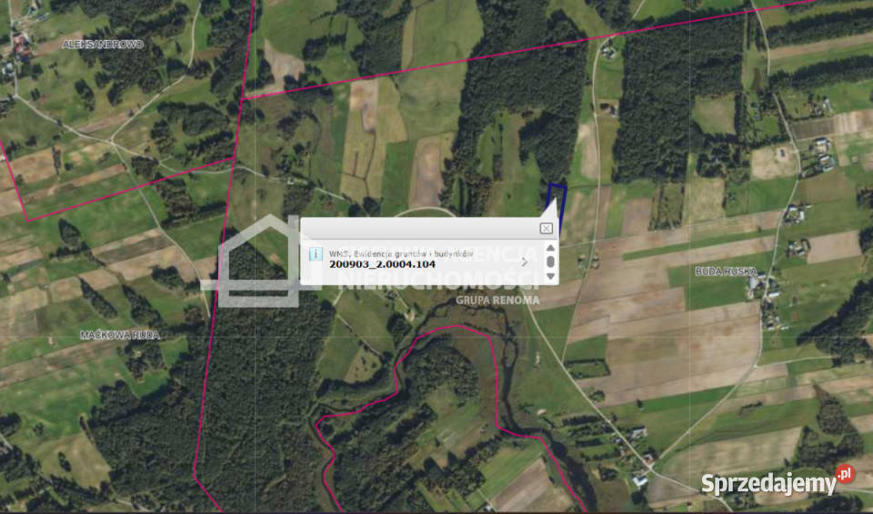 sprzedaży gruntu Buda Ruska 10120m2 29zł/m2