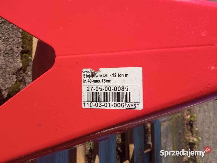 Stojak warsztatowy kobyłka podstawka 12 ton Pajęczno sprzedam