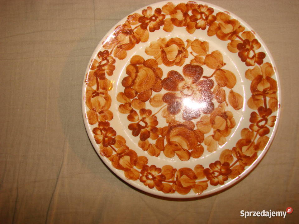 Włocławek fajansowy talerz deserowy 17 Porcelana i szkło Pruszcz Gdański